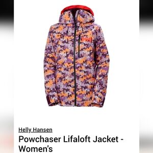 Helly Hansen Powchaser Lifaloft Jacket - Women's XL purple & orange new with tag